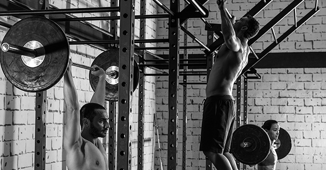 Active8me guiding exercise pillars men weight lifting