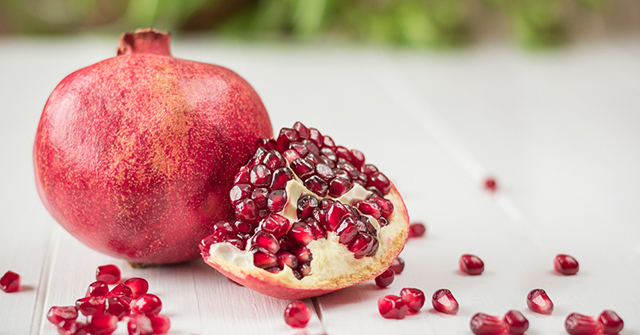 Active8me 11 Rejuvenating foods for Stunning Youthful Skin Cut pomegranate