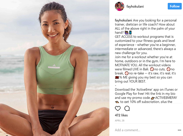 Active8me Fay Hokulani Instagram vs Real Inspiration or intimidation fay hokulani instagram