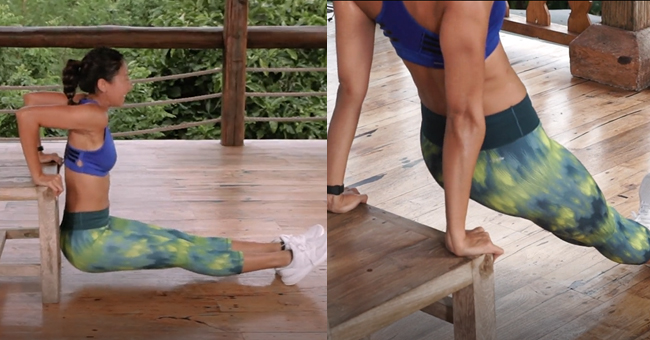 Active8me Workout - The Anywhere Anytime 15-minute Chair Workout Tricep dip